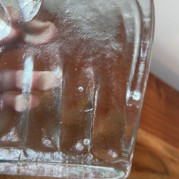 Vintage Blenko Joel Myers Heavy Clear Art Glass Single Elephant Bookend. - Picture 4 of 14